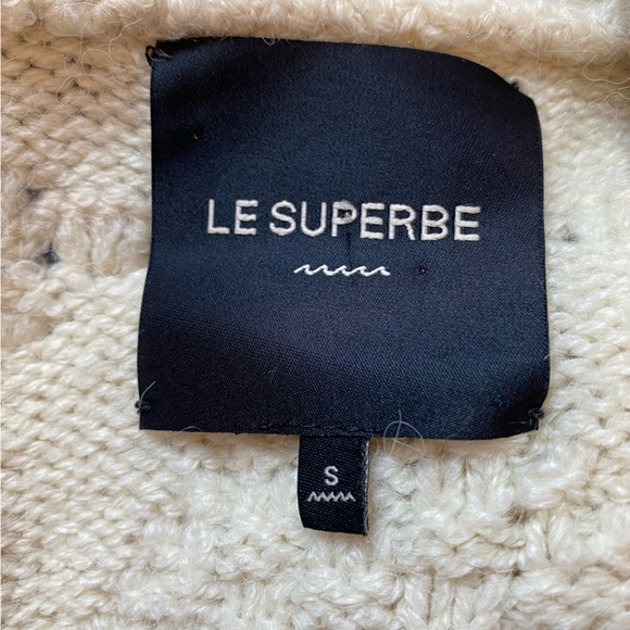 ❌SOLD🏷️Le Superbe Bohemian Knit Duster Sweater Cardigan Coat in Cream Size Small - Picture 11 of 11